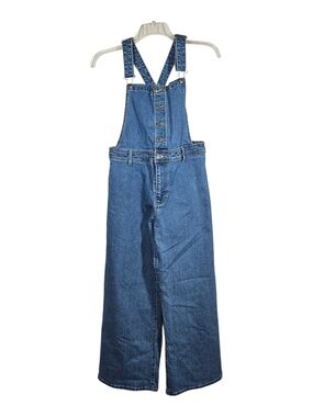 Classic Blue Denim Wide-Leg Overalls Universal Thread Sailor Overalls Womens 10